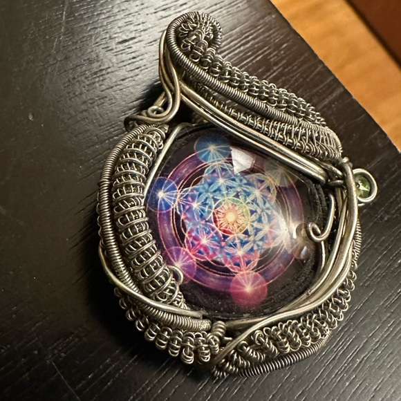 Wire wrapped pendant - Picture 5 of 5
